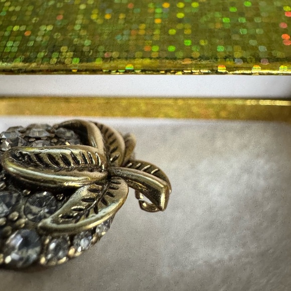 Gucci Upcycled Strawberry Gold and Silver Necklace charm w/Intricate Detailing - Picture 9 of 12